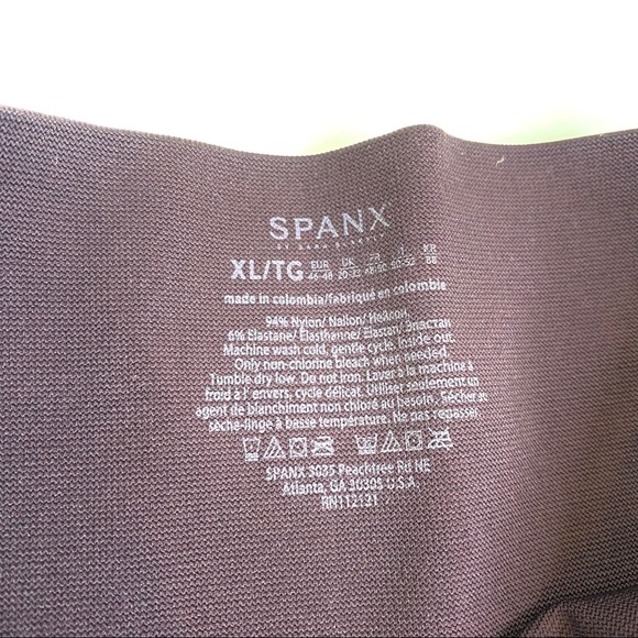 NWT SPANX Maroon Seamless Side Zip Legging - Picture 4 of 5
